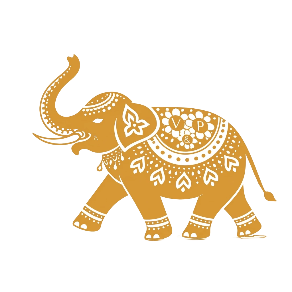 Vidushi and Paul wedding logo