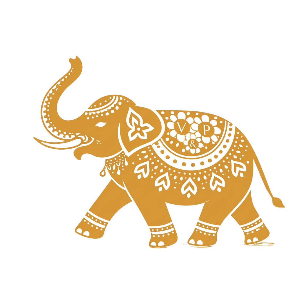 Vidushi and Paul wedding logo
